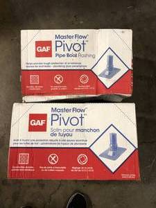 Master Flow 2 in. 26-Gauge Pivot Pipe Boot Flashing Galvanized in Weathered Wood    Customer Returns See Pictures