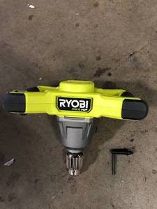 RYOBI ONE 18V HP 12 in. Brushless Cordless Mud Mixer (Tool Only)  Customer Returns See Pictures