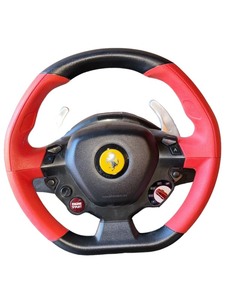 lot 8 image: Thrustmaster Ferrari 458 Spider Racing Steering Wheel And Pedal Set Xbox