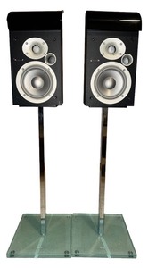 lot 37 image: Infinity Classia C205 bookshelf speakers pair TESTED With Moda 16.9 Stands - RE-LISTED UNPAID INVOICE