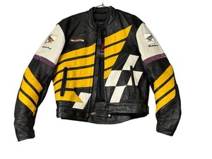 lot 15 image: VINTAGE HONDA LEATHER RACING JACKET PANTS AND BOOTS - RE-LISTED UNPAID INVOICE
