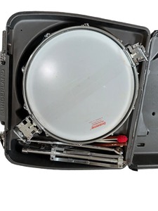lot 97 image: Ludwig Weather Master DB-300 Snare Drum With Case