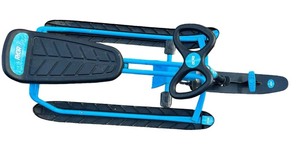 lot 150 image: Rydr Snow Runner Bike Sled With Steering Wheel and Foot Breaks Blueblack Larg