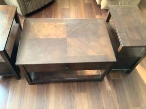 Coffee Table & 2 End Tables