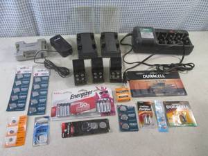 lot 180 image: (BSB) Assorted Battery Chargers and Batteries