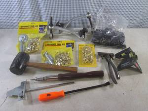 lot 190 image: (BSB) Assorted Tools, Grommet Tool Kits Etc