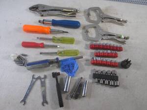 lot 196 image: (BSB) Assorted Hand Tools, Sockets, Drivers