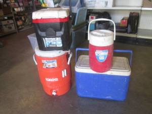 lot 212 image: (BR1) Igloo and Coleman 2 Coolers and 2 Beverage Coolers