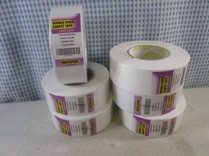 lot 250 image: (F-0) 6 Rolls of Double Sided Carpet Tape 2 in. x 30 yd.