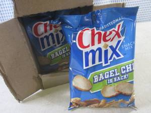 lot 260 image: (C-(C-1) 8 Bags Traditional Chex Mix Snack Mix Past Date