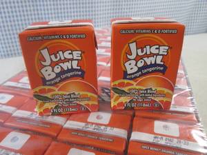 lot 271 image: (EC2) Case of 44 Juice Bowl Orange Tangerine Juice Boxes 4oz&nbspBest&nbspBy 04052023