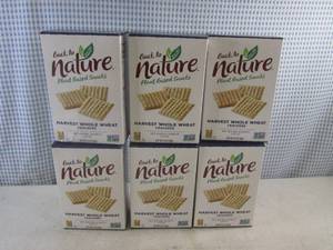lot 281 image: (B-2) 6 Boxes Harvest Whole Wheat Crackers Past Date