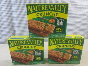 lot 327 image: (B-3) 3 Boxes of Nature Valley Crunchy Oats N Honey Granola Bars Best by May 2024