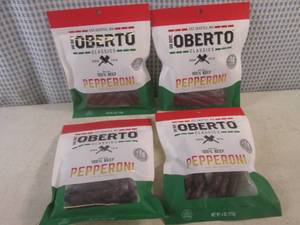 lot 333 image: (B-1) 4 Bags 100% Beef Pepperoni Snack Sticks Best by Jan 2024
