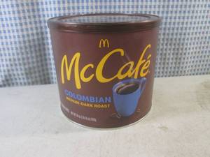 lot 337 image: (B-3) Can of McCafe Colombian Medium-Dark Roast Ground Coffee 30oz Past Date
