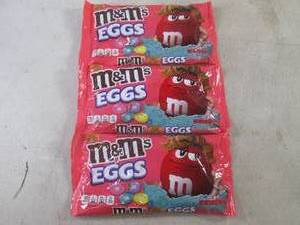 lot 349 image: (B-3) 3 Bags Peanut Butter M&ampMs Eggs 9.20oz Past Date