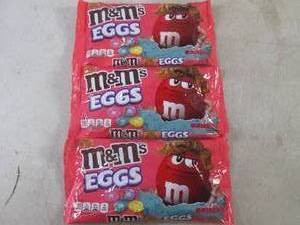 lot 350 image: (B-3) 3 Bags Peanut Butter M&ampMs Eggs 9.20oz Past Date