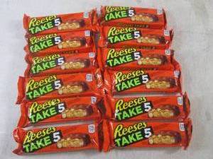 lot 353 image: (B-3) 12 Reeses Take 5 Candy Bars Past Date