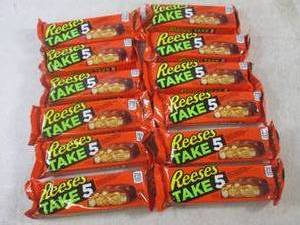 lot 355 image: (B-3) 12 Reeses Take 5 Candy Bars Past Date