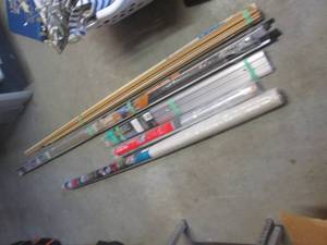 lot 419 image: (BR1) Assortment of Wood and Other Trim, Roll of Plastic, Roll of Window Shrink Plastic, Door Threshhold Etc