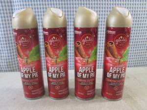 lot 43 image: (BSB) 4 Cans Glade Apple Of My Pie Air Freshener Spray 8oz