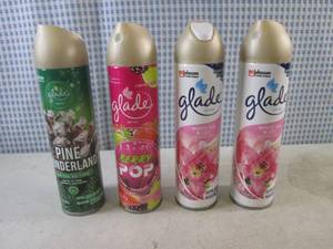lot 47 image: (BSB) 4 Assorted Cans Glade Air Freshener Spray 8oz