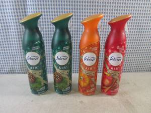 lot 48 image: (EC1) 4 Assorted Cans Febreze Air Refresher 8.8oz
