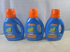 lot 55 image: (CSB) 3 Bottles All with Stainlifters Oxi Laundry Detergent 36oz