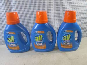 lot 56 image: (CSB) 3 Bottles All with Stainlifters Oxi Laundry Detergent 36oz