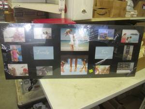 lot 66 image: (FS) Large Wall Hanging Collage Picture Frame (14 Openings) 47 12 x 19
