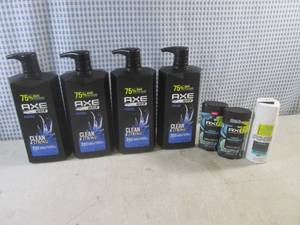 lot 86 image: (CSB) 4 Axe Hair 2-In-1 Shampoo  Conditioner and 3 Axe Deoderants