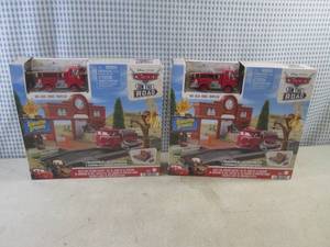 lot 96 image: (CSB) 2 Disney Pixar Cars On The Road Reds Fire Station Play Sets