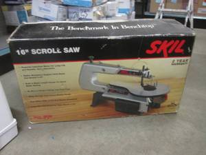 lot 141 image: (EW4) Skil 16 Benchtop Scroll Saw with Original Box