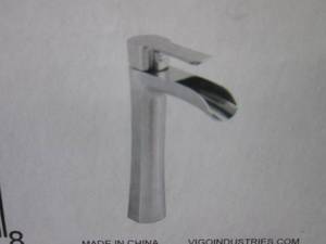 lot 149 image: (EW4) Vigo Vessel Sink Bathroom Faucet Brushed Nickel VG03024BN - Open Box
