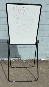 lot 33 image: Tierney Brothers Inc. The Presenter by Pierce Adjustable Visual Presentation CAD Drafting &amp Graphics Metal Easel Double Sided Dry Erase Board - Good Condition