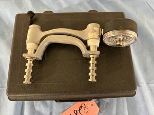 lot 51 image: MSRP $350 Jamar Hydraulic Hand Dynamometer, Max Force Patient Progress Indicator to Measure Grip Strength, Calibrated Strengthener Measures PSI, Cordless Hand Trauma Evaluation Tool, Easy Squeeze, Adjustable Includes Case