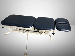 lot 1 image: MSRP $2500 High Quality Chattanooga ADP-300 Adapta&nbspChiropractic Physical Therapy Power UpDown -HandFoot Remote 3 Section Massage PT Treatment Table&nbsp- 400lbs. Capacity - Great Working Condition Minor Dust Cleanup Needed&nbsp