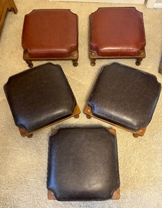 lot 18 image: Set of Vintage Mid Century Stacking Footstools