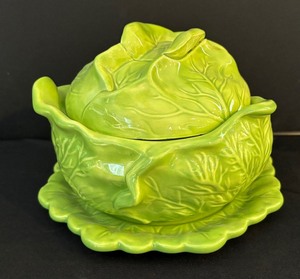 lot 60 image: Variety of Vegetable Motif Serving Dishes