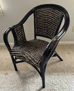 lot 63 image: Charming Woven Chair