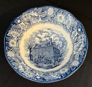 lot 100 image: Vintage Lovely Liberty Blue Bowl