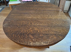 lot 24 image: Vintage Wooden Dining Table