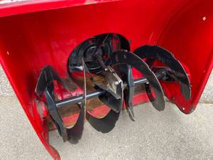 lot 265 image: Yard Mechanics MTD Eight HP 24 Inch Electric Start Two Cycle Snow Blower