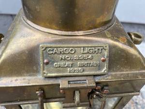 lot 275 image: Brass Electric Cargo Light