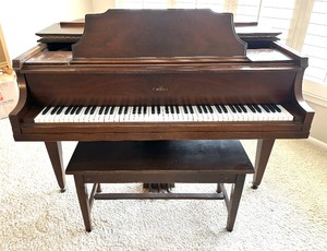 lot 1 image: Antique Cable Grand Piano Circa 1912