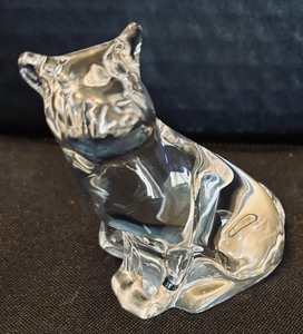 lot 175 image: Crystal Cat Figurine by Hadeland