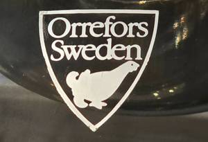 lot 206 image: Awesome Oval Orrefors Candleholder