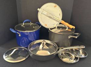 lot 221 image: Versatile Circulon, Kitchenaid Cookware Collection, Plus...