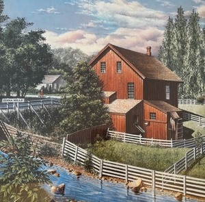 lot 191 image: The Old Edina Mill Limited Edition Signed Print by Leonard Fellman