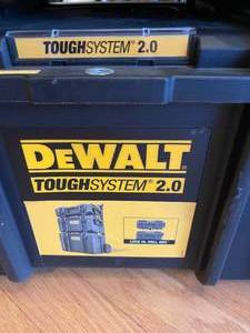 lot 291 image: DeWalt Two Piece Tough System 2.0 Tool Storage